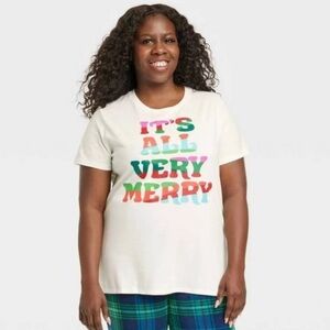 Wondershop Christmas Holiday Pajama Shirt - It’s All Very Merry